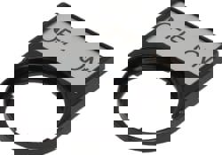 Electrical Switch Legend Plates; Legend Plate Type: Legend Plate ; Legend Markings: Off-On ; Material: Plastic ; Legend Plate Shape: Half-round ; Background Color: Black ; Hole Diameter (mm): 22-1/2